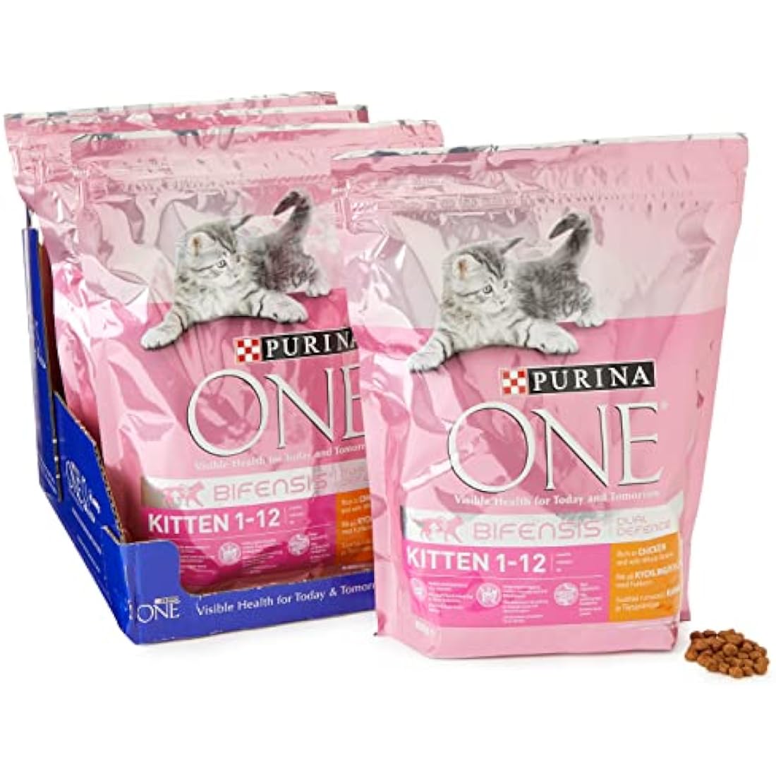 Purina ONE Kitten Dry Cat Food Chicken & Wholegrain 800g (Case of 4)