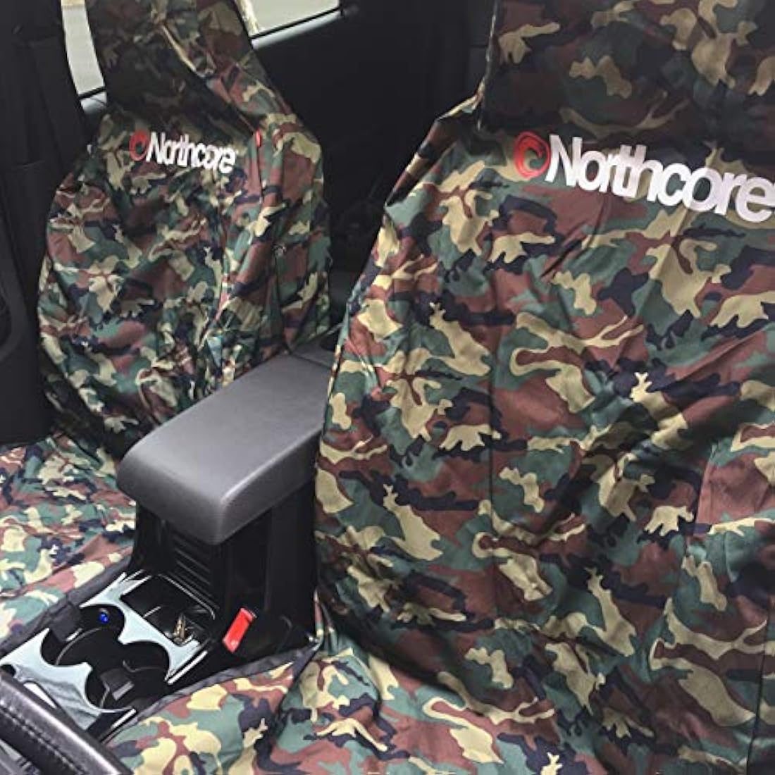 Northcore Surfing and Watersports Accessories - Water Resistant Car Seat Cover CAMO - Tough material that's going to last