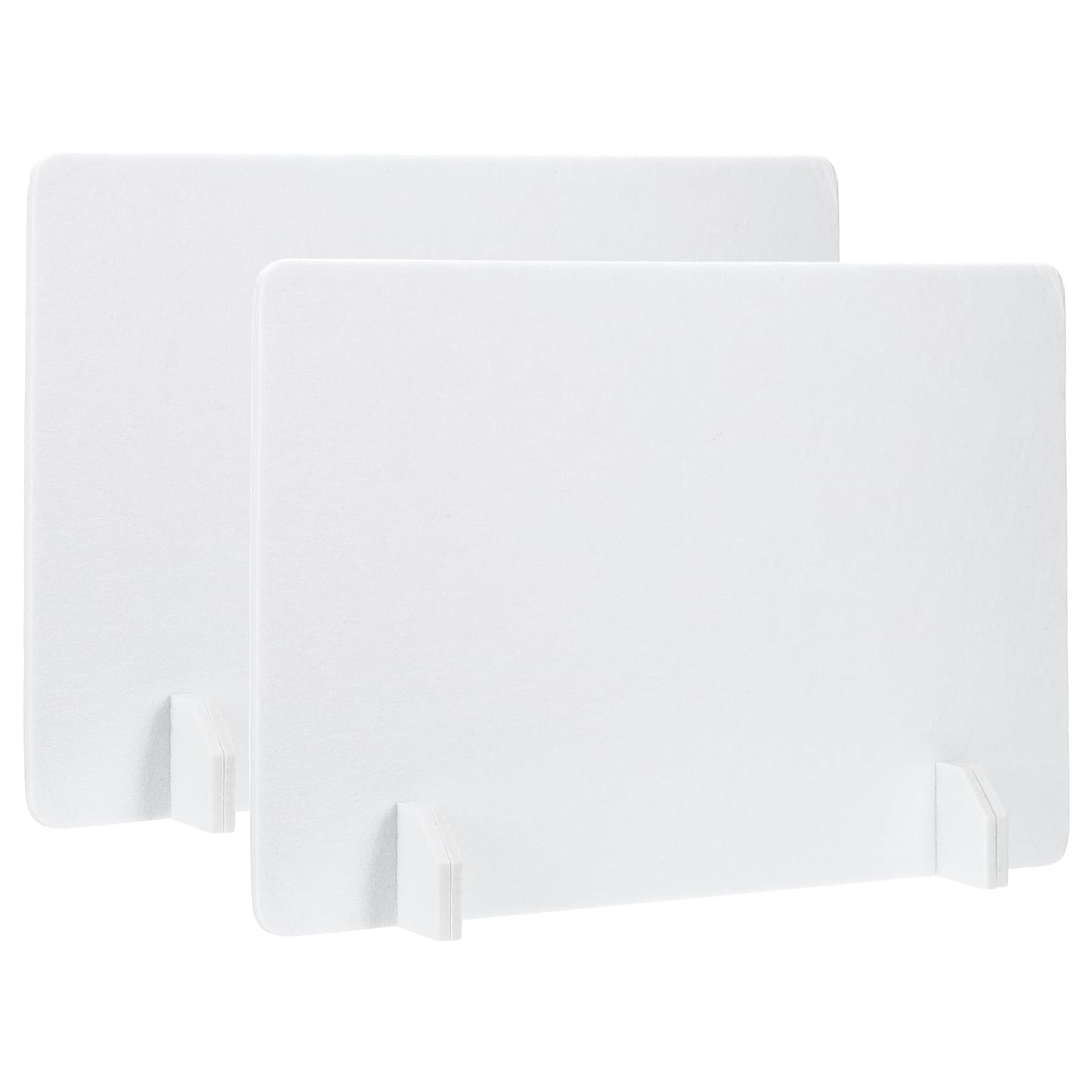 PATIKIL Desk Dividers 60x40cm, 2 Pack Desk Privacy Panel Freestanding Noise Reducing Partition Acoustic Panel with 4Pcs Support Feet for Testing