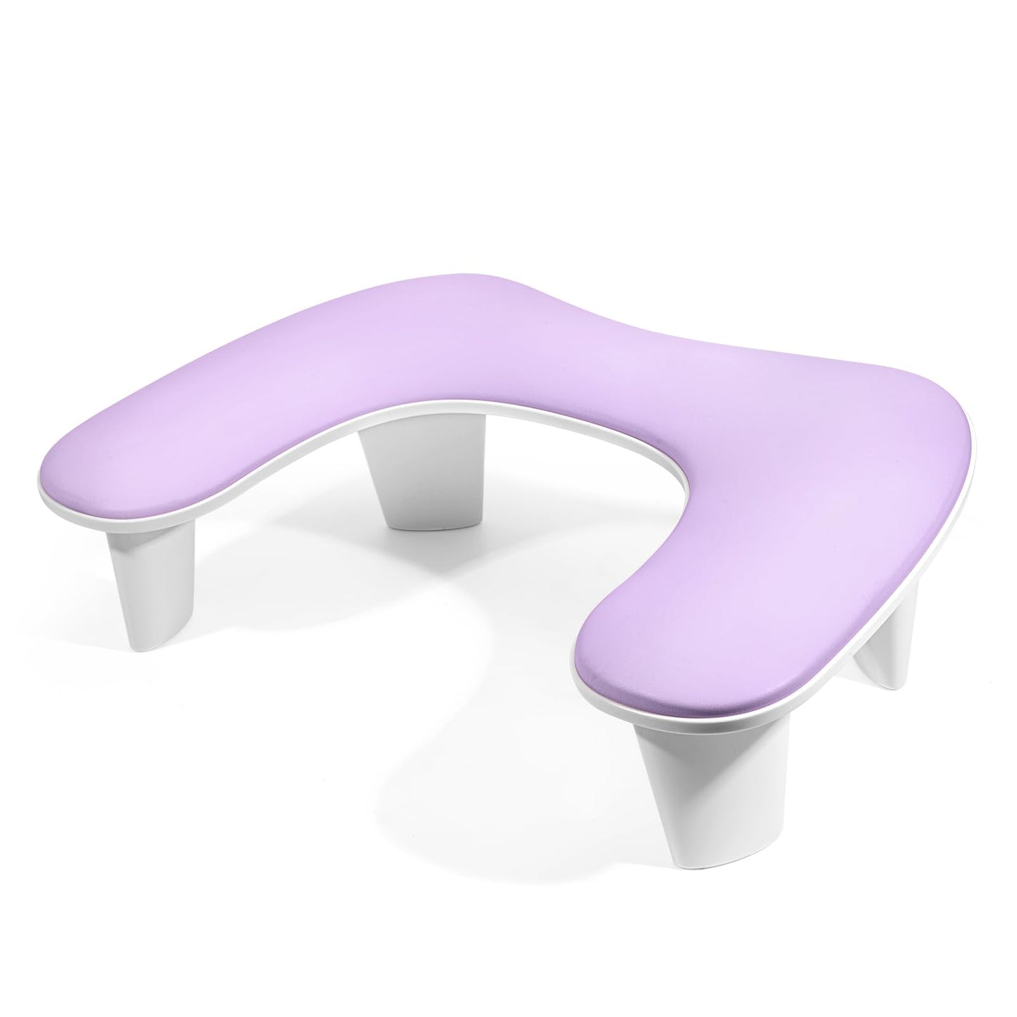 Manicure Arm Rest for Nail Art: Purple Arm Rest for Nails for Use in Nail Salons - Leather Hand Rest Placed on the Table Suitable for both Nail Art