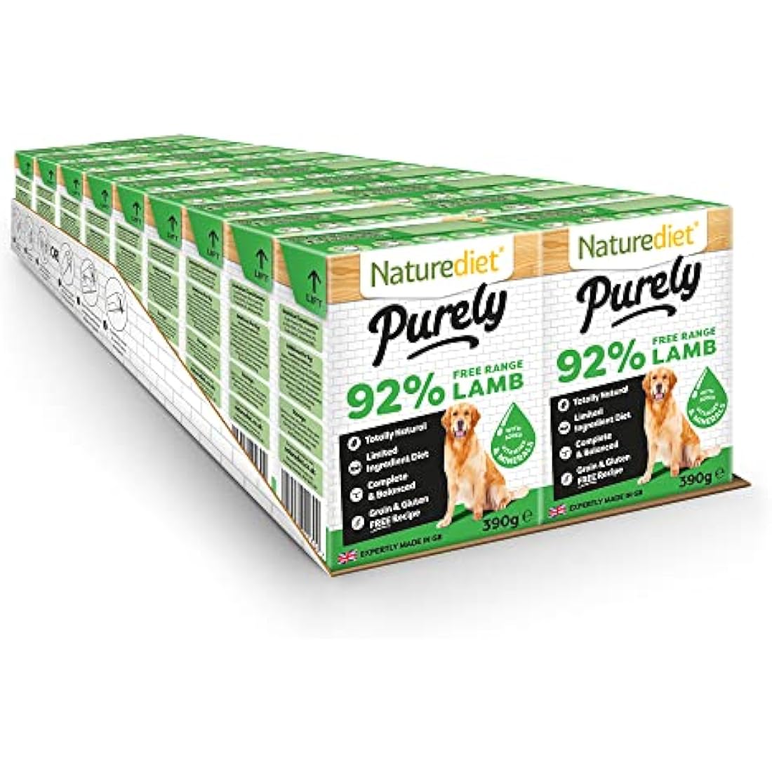 Naturediet - Purely, Complete Wet Food, Lamb, 390g (Pack of 18)
