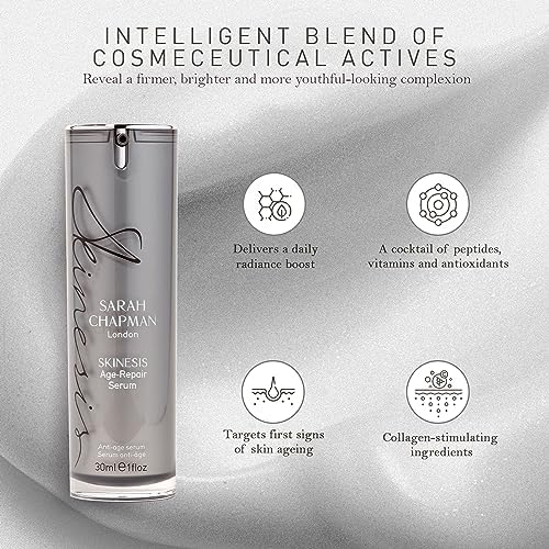 Sarah Chapman Skinesis Age-Repair Serum - Anti-Ageing Serum for Lightweight, Skin-Firming, Radiant Results - Vitamin A for Smoother, Even Skin - Addresses Signs of Ageing and UV Damage, 30 ml
