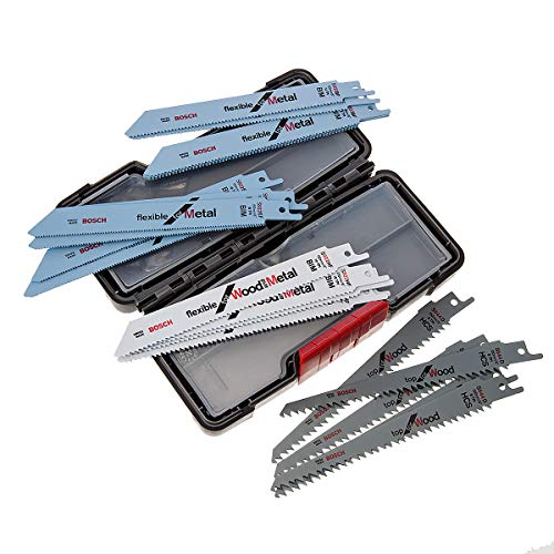 Bosch Professional 20-Piece Recip Saw Blades Tough Box for Wood and Metal Set (for Wood and Metal, Accessories for Recip Saws)