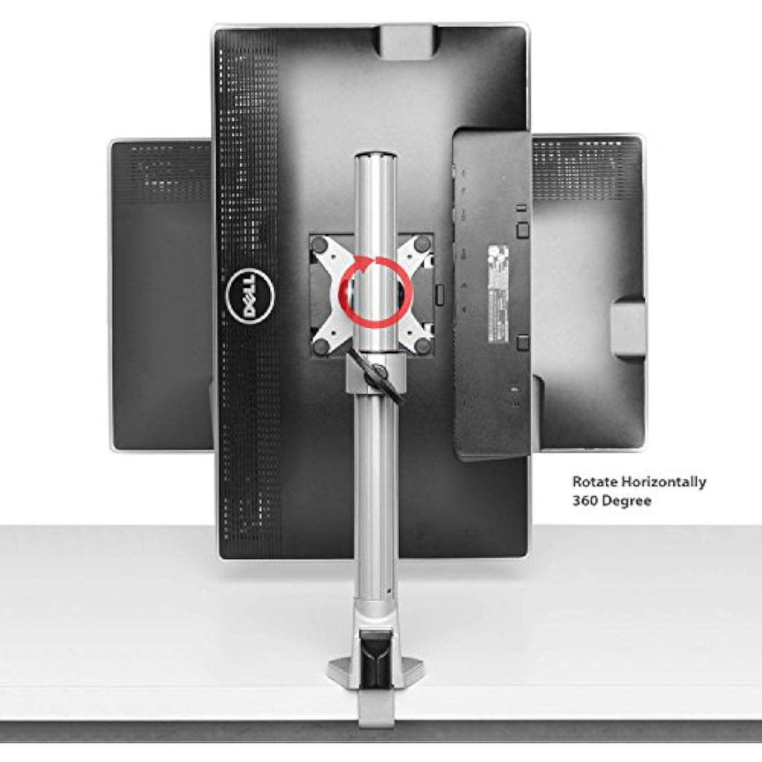 ThingyClub Monitor Desk Mount Bracket stand Arm for 10"-30" LCD LED Screens, Max VESA 100x100mm up to 8kg(17.6lbs) Weight Capacity (Single Arm)