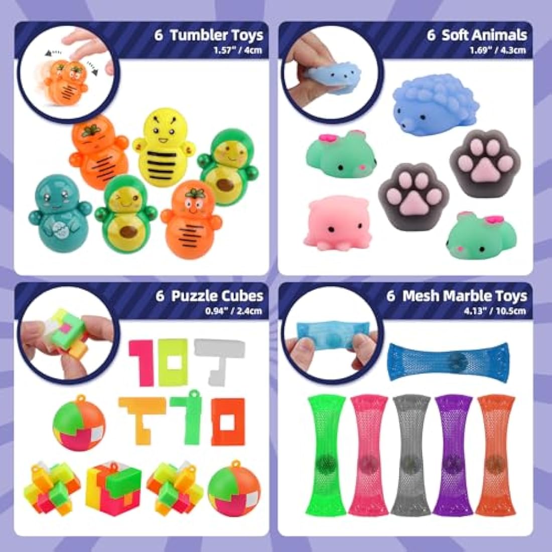 nicknack Party Bag Fillers for kids, 300PCS 34 Kinds of Party Favours Toy Assortment Kids Small Toys for Girls Boys Game Prizes Party Bag Fillers