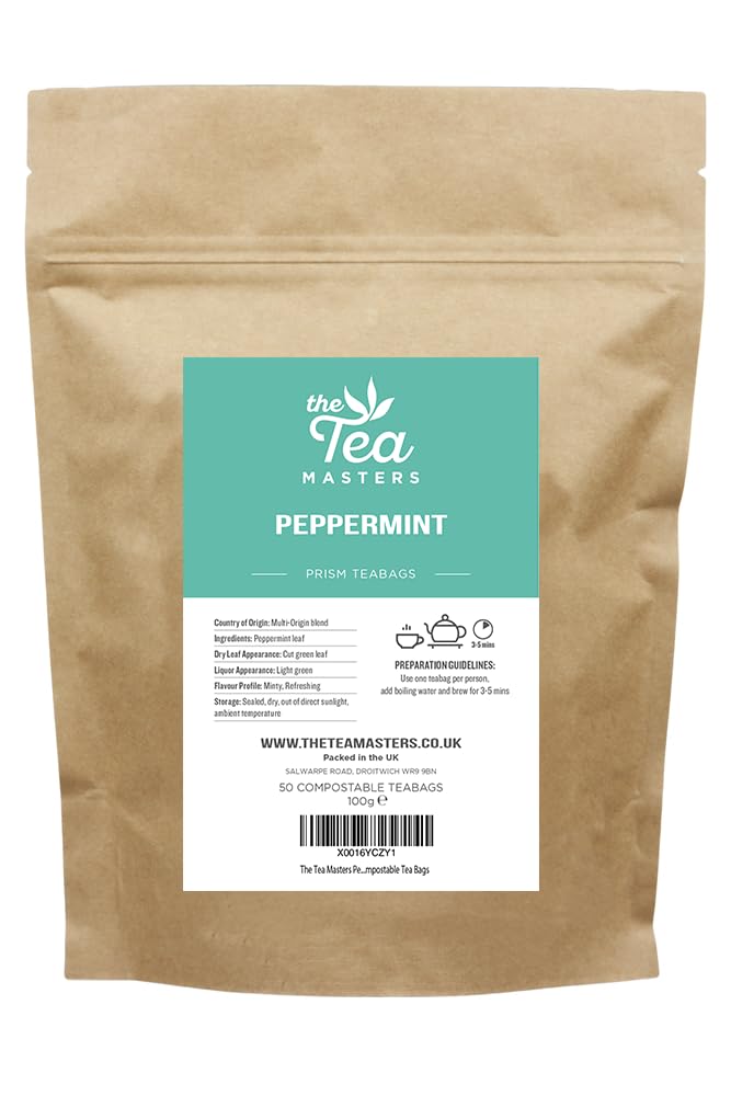 The Tea Masters Prism Teabags - Peppermint (1x50)