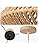 LynPon Bohemian Woven Rattan Pendant Light, Hand-Worked Cage Chandelier Farmhouse Natural Mini Rattan Lamp for Living Room Bedroom Kitchen Entryway