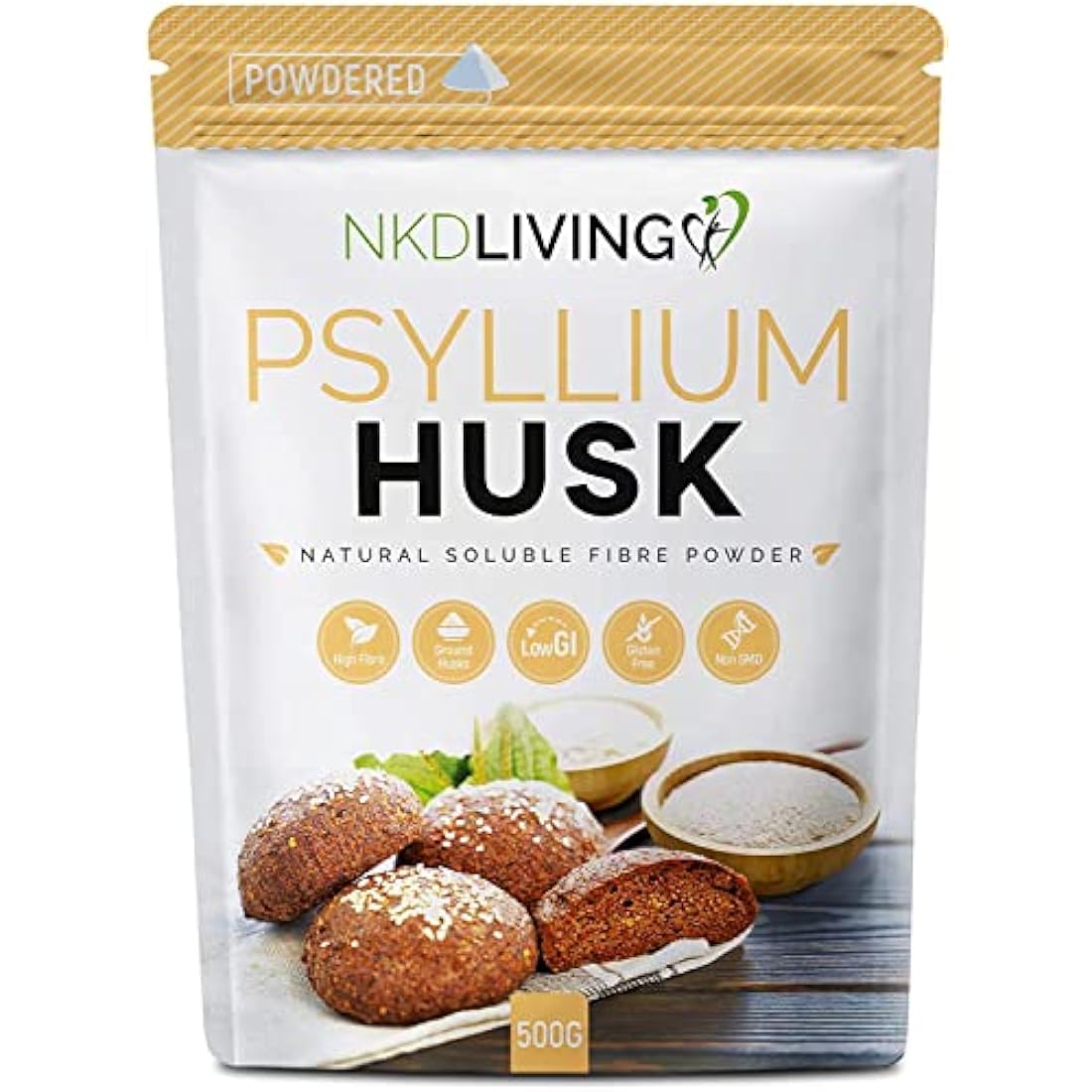 Psyllium Husk Powder by NKD Living 1kg (2 x 500g)