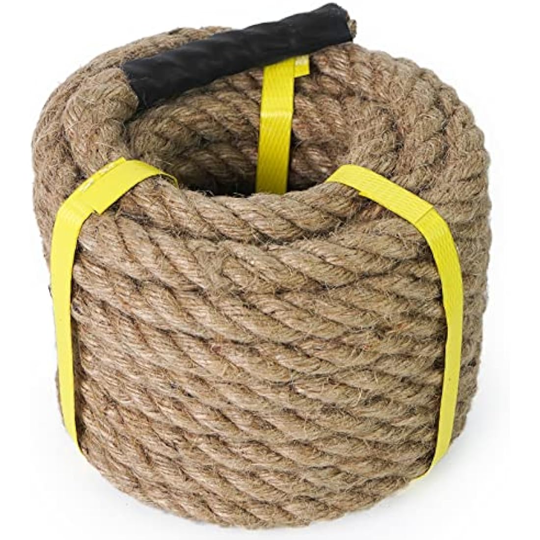 Aoneky Jute Rope - 20/25/30/40mm Heavy Duty Twisted Natural Hemp Rope for Garden, Tug of war, Nautical, Cat Scratching Post, Chandelier, Climbing Hammock and DIY Art Ideas for Decorate (40mm / 15m)