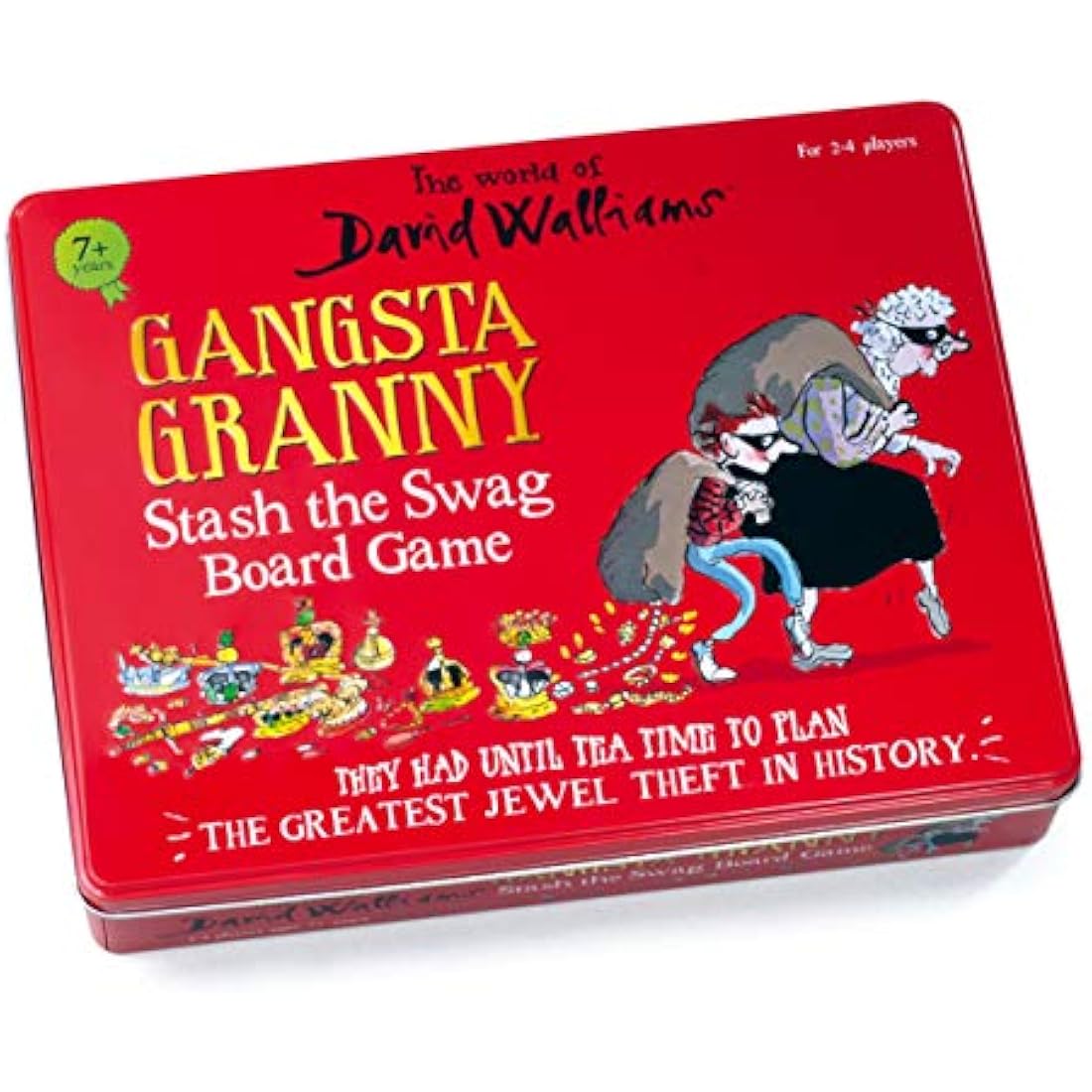 The World of David Walliams 6865 Gangsta Granny Board Game, Red