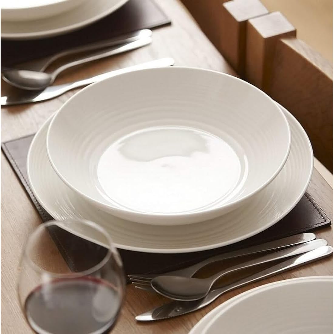 Royal Doulton Gordon Ramsay Maze White Collection Stoneware Set of 12 - Dinner Plates, Side Plates, & Cereal Bowls Ideal for Breakfast, Lunch and Dinner