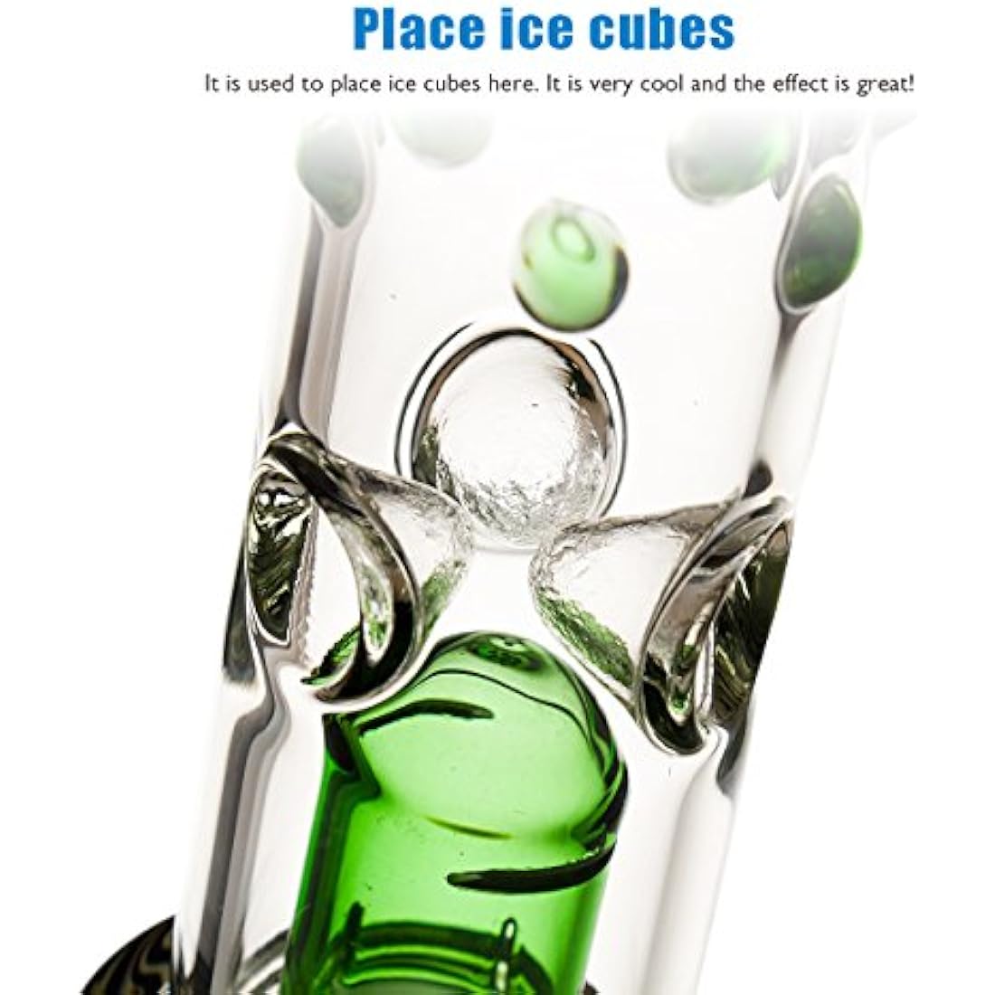 Bong Glass Beaker Bongs Size Straight Tube Dab Rigs Glow in the Dark Water Pipes UV Bongs Ice Pinch Glass Bongs Glows Platform Bong