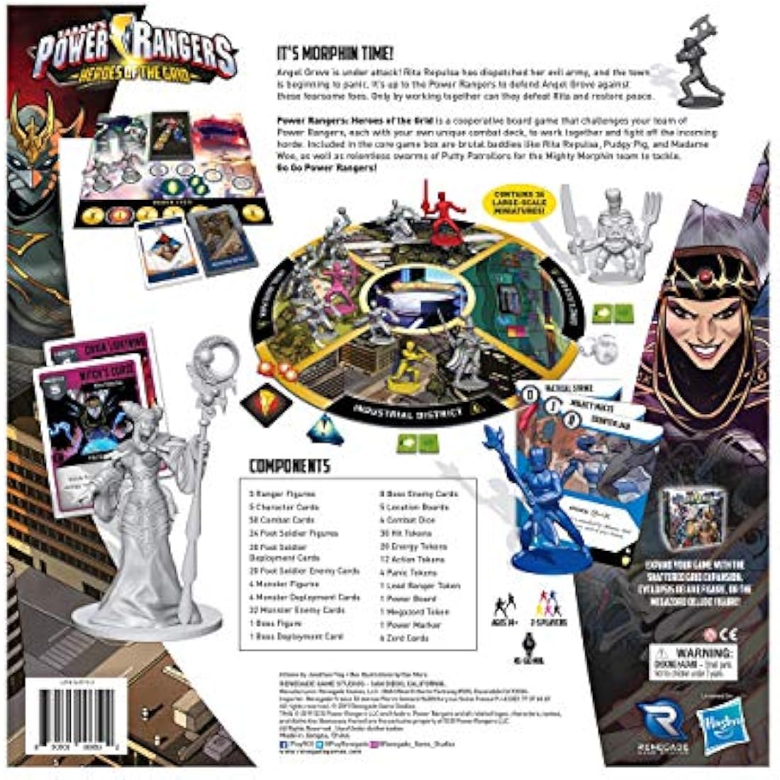 Renegade Game Studio RGS0850 Power Rangers: Heroes of The Grid, Mixed Colours