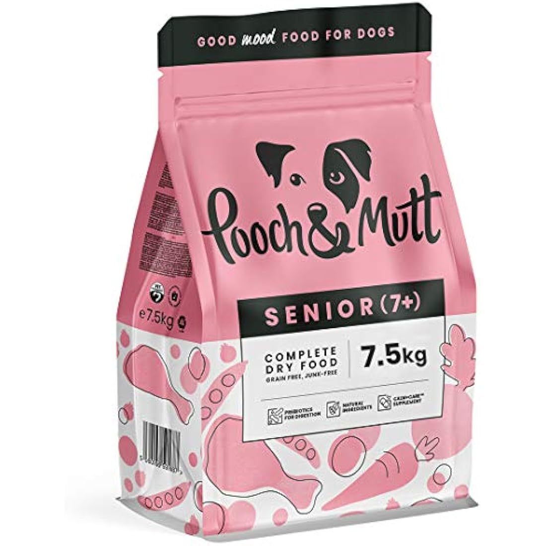 Pooch & Mutt - Complete Senior Dry Dog Food (Grain Free), Chicken & Superfood Blend, 7.5kg