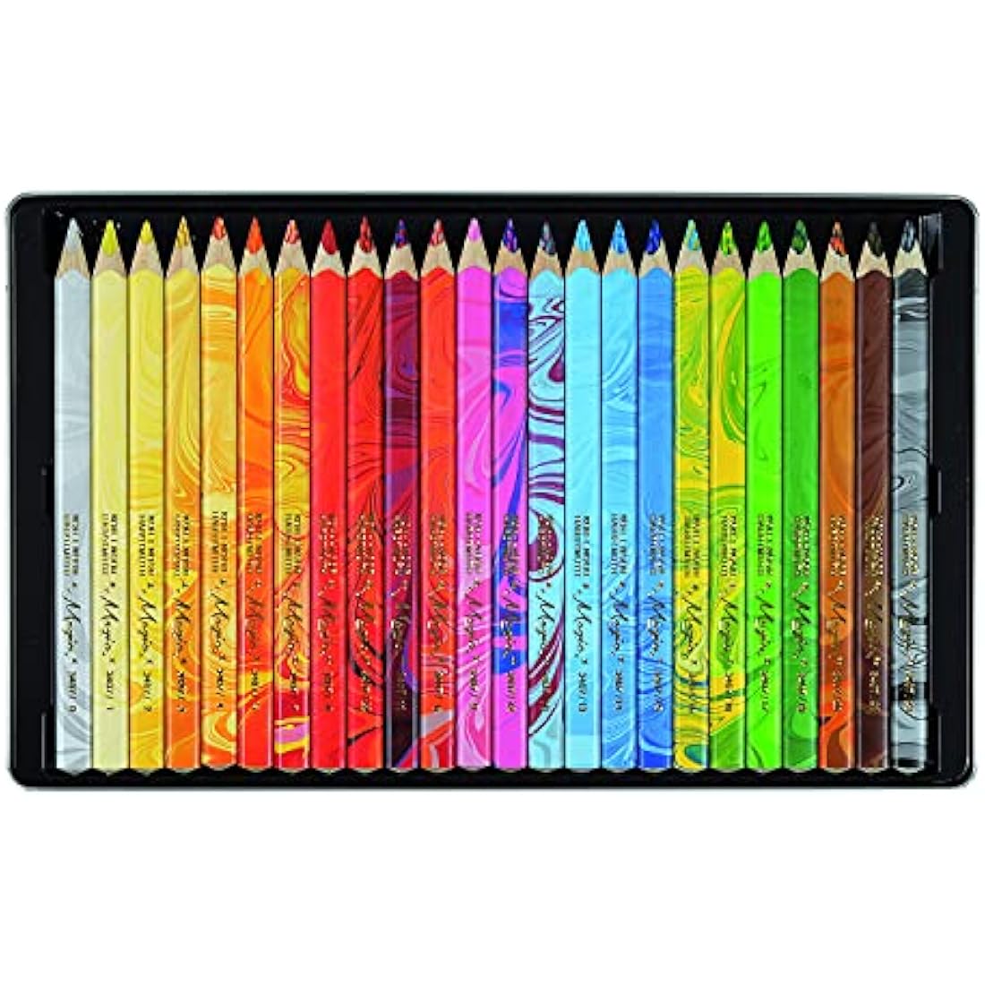 Koh-I-Noor Magic Jumbo Triangular Coloured Pencil, Pack of 24, Multicolor