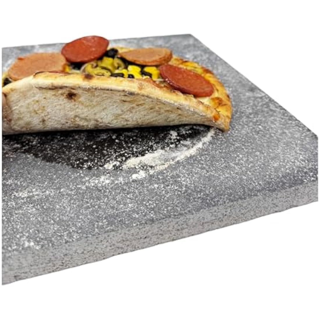 Baking Pizza Lava Stone. Bread Making 100% Natural Volcanic Square Serving Stone. Multi-Purpose Oven & BBQ, Grill. High Heat Retention. (30x30cm)