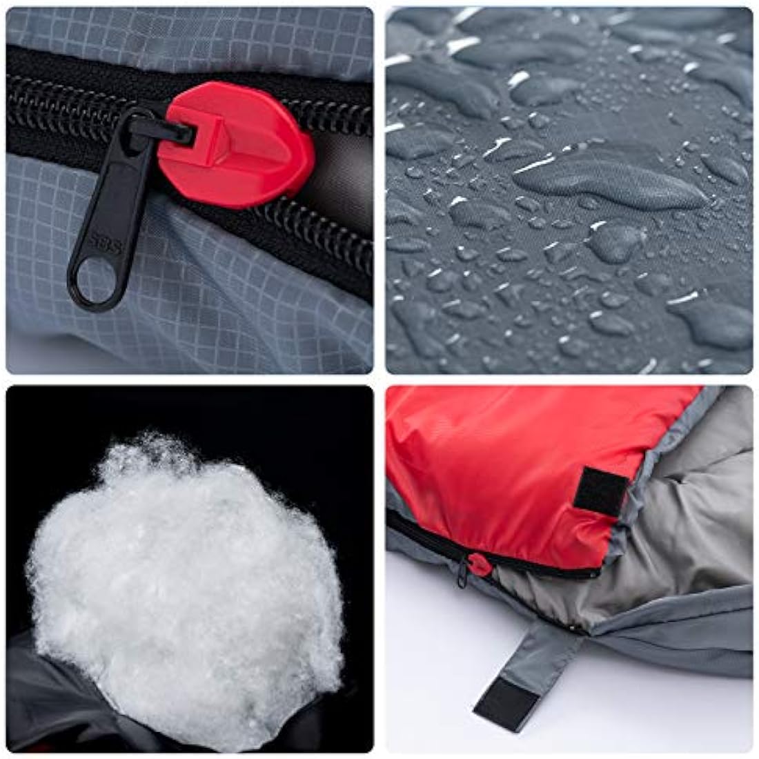 BISINNA Sleeping Bag with Pillow - 4 Season Lightweight Waterproof Warm Sleeping Bag with a compression sack for Adults, Women, Men's Outdoors Camping, Hiking, Backpacking