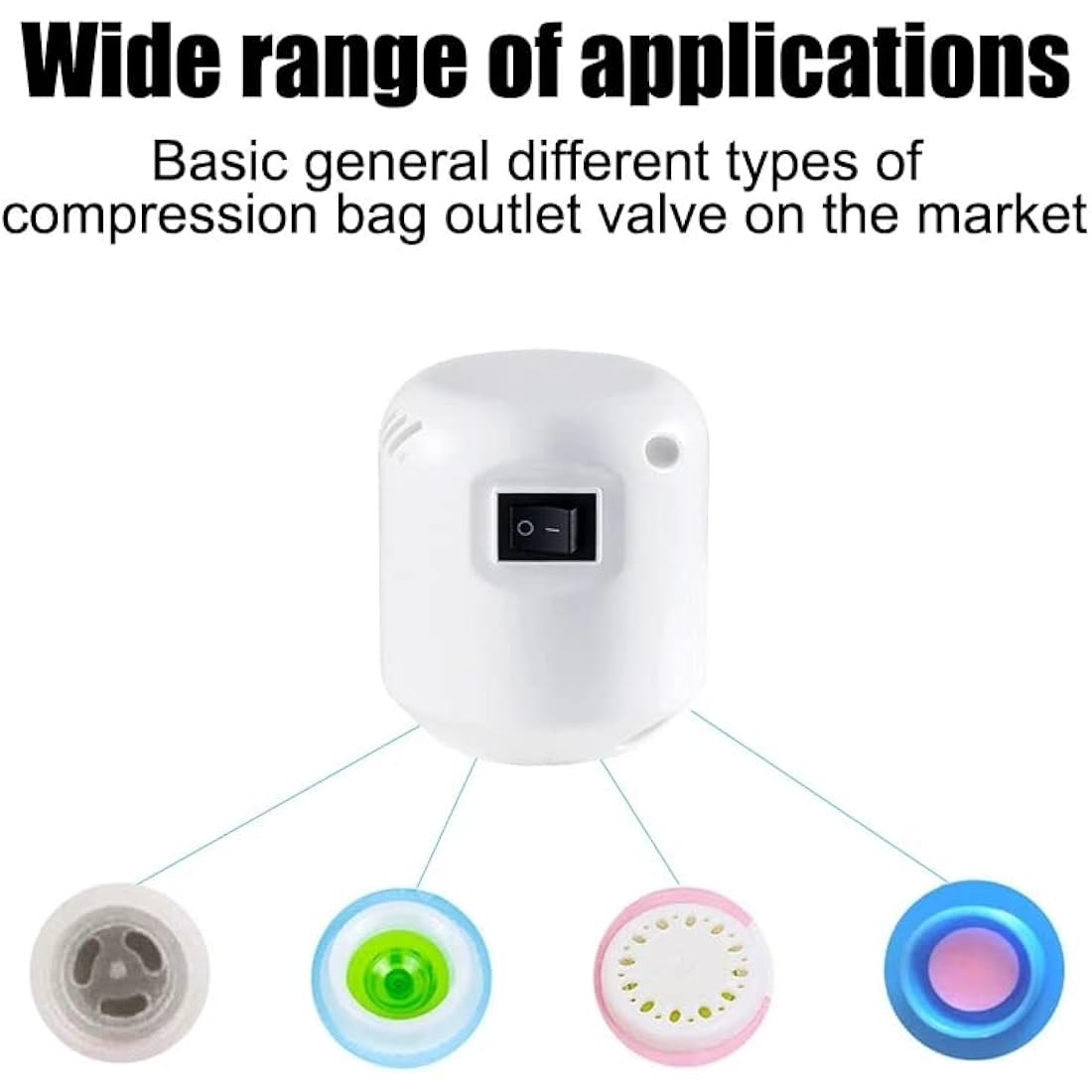 Vacuum Bag Electric Air Pump, 220V 55W Powerful Vacuum Pump for Vacuum Compression Bags, Mini Air Pump for Vacuum Bags (1)