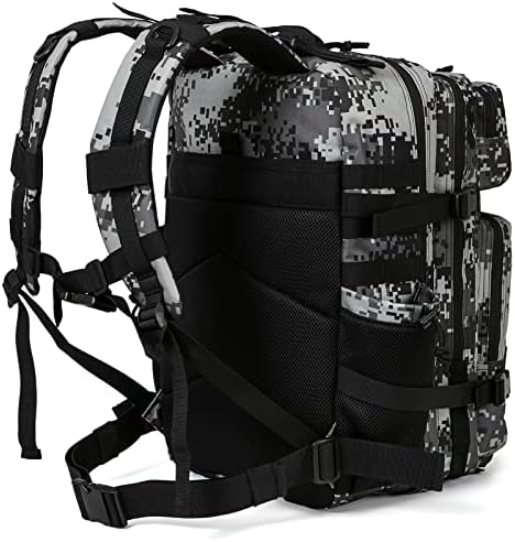 QT&QY Military Tactical Backpacks for Men Army Molle Daypack 25L/35L/45L Lage 3 Day Bug Out Bag Camping Hiking Rucksack with Bottle Holder