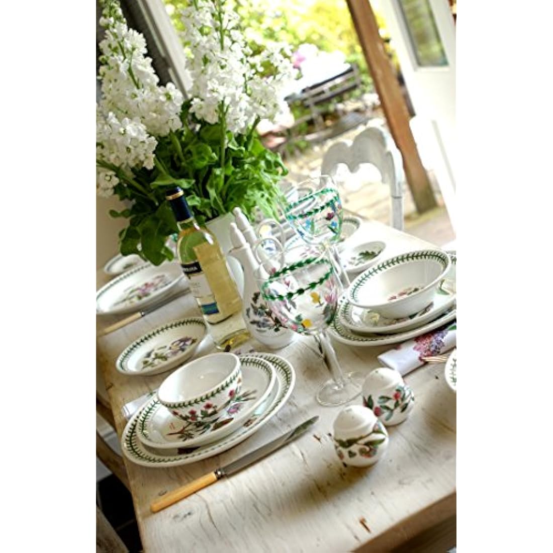 Portmeirion Botanic Garden Oatmeal Bowl, Various Motif - set of 6 , Dia.15cm