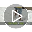 MightySoft Super King Mattress Topper 10cm Thick - Quilted, Extra Deep, Ultra Fluffy and Breathable Microfiber Topper, Securely Fits with Elastic Straps, Enhances Comfort & Supports Restful Sleep