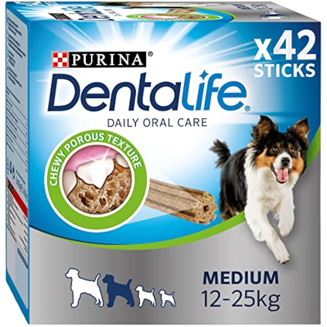 DENTALIFE Medium Dental Chicken Dog Chews 42 Sticks
