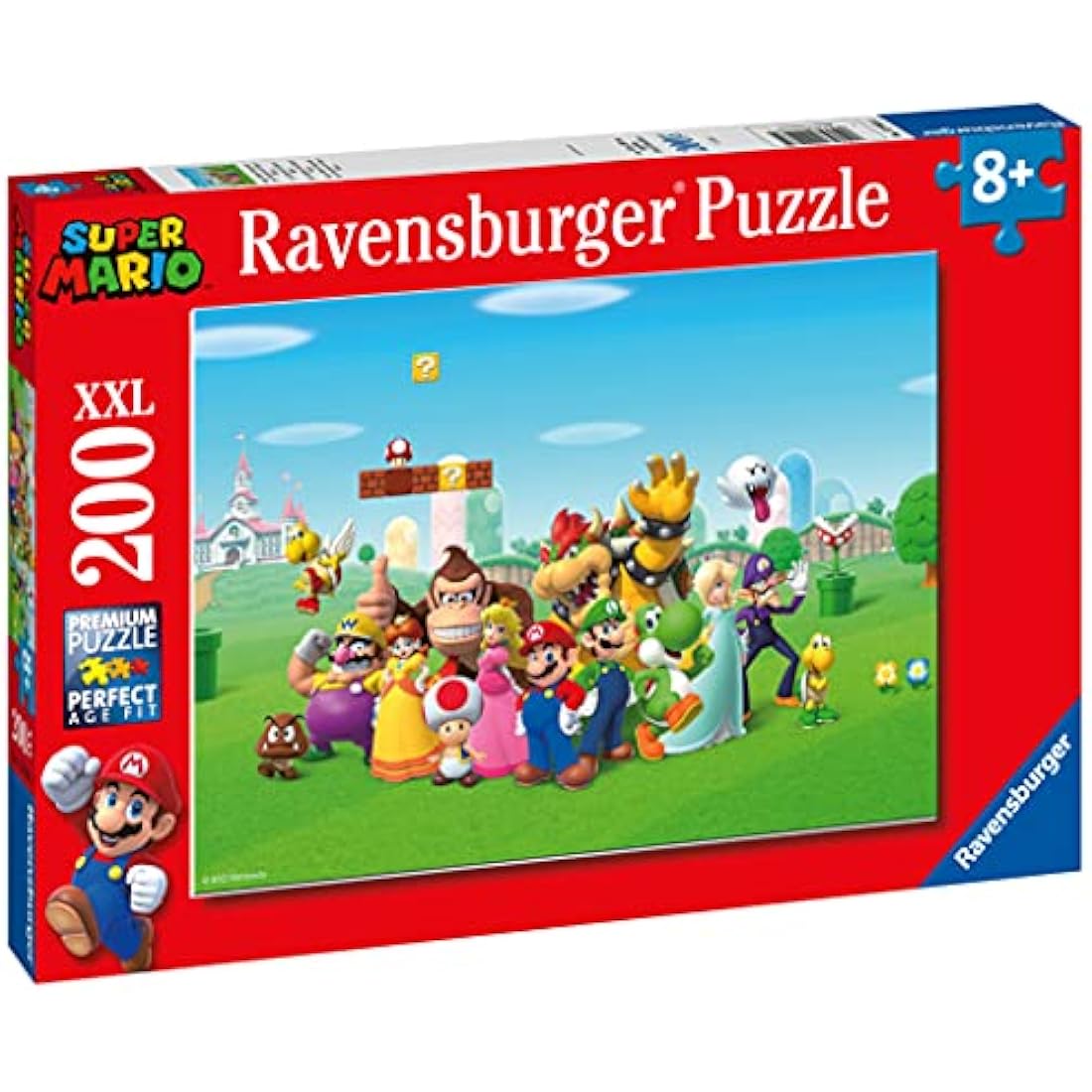 Ravensburger Super Mario 200 Piece Jigsaw Puzzles for Kids Age 8 Years Up - Extra Large Pieces, Multi-coloured, 12993