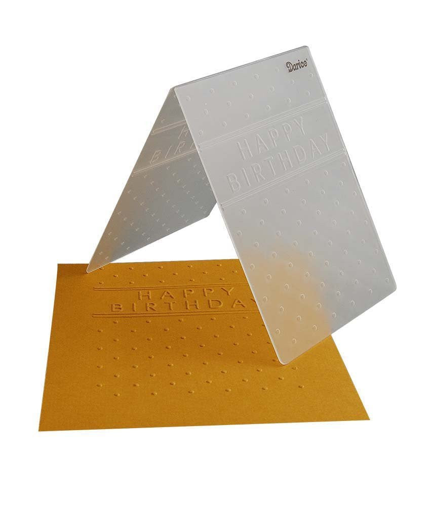 Darice 1218-76 10.8 x 14.6 cm Floral Embossing Template