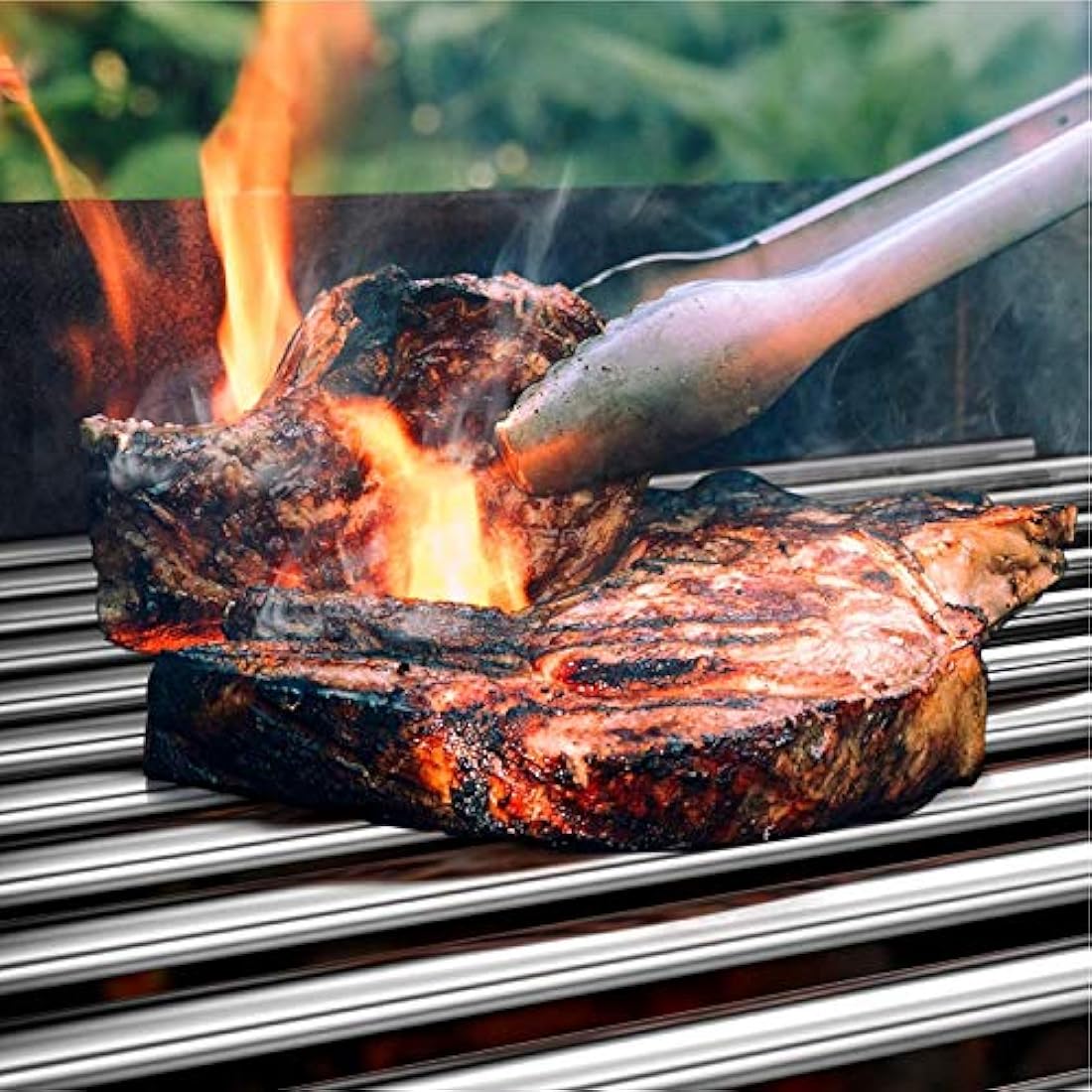 Onlyfire Replacement BBQ Stainless Steel Cooking Grates Fit for Tepro Toronto, Schwarz Model Grills,Set of 2