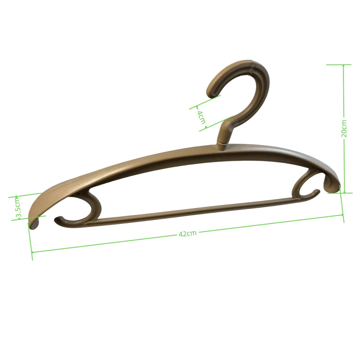 Trrcylp Heavy Duty Coat Hangers Swivel Wide Shoulder Jacket Hanger Kahki