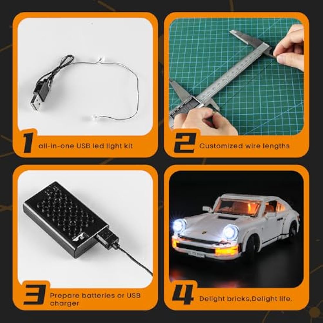 LIGHTAILING Light Set for (Creator 10295) Building Blocks Model - Led Light kit Compatible with Lego 10295(NOT Included The Model)