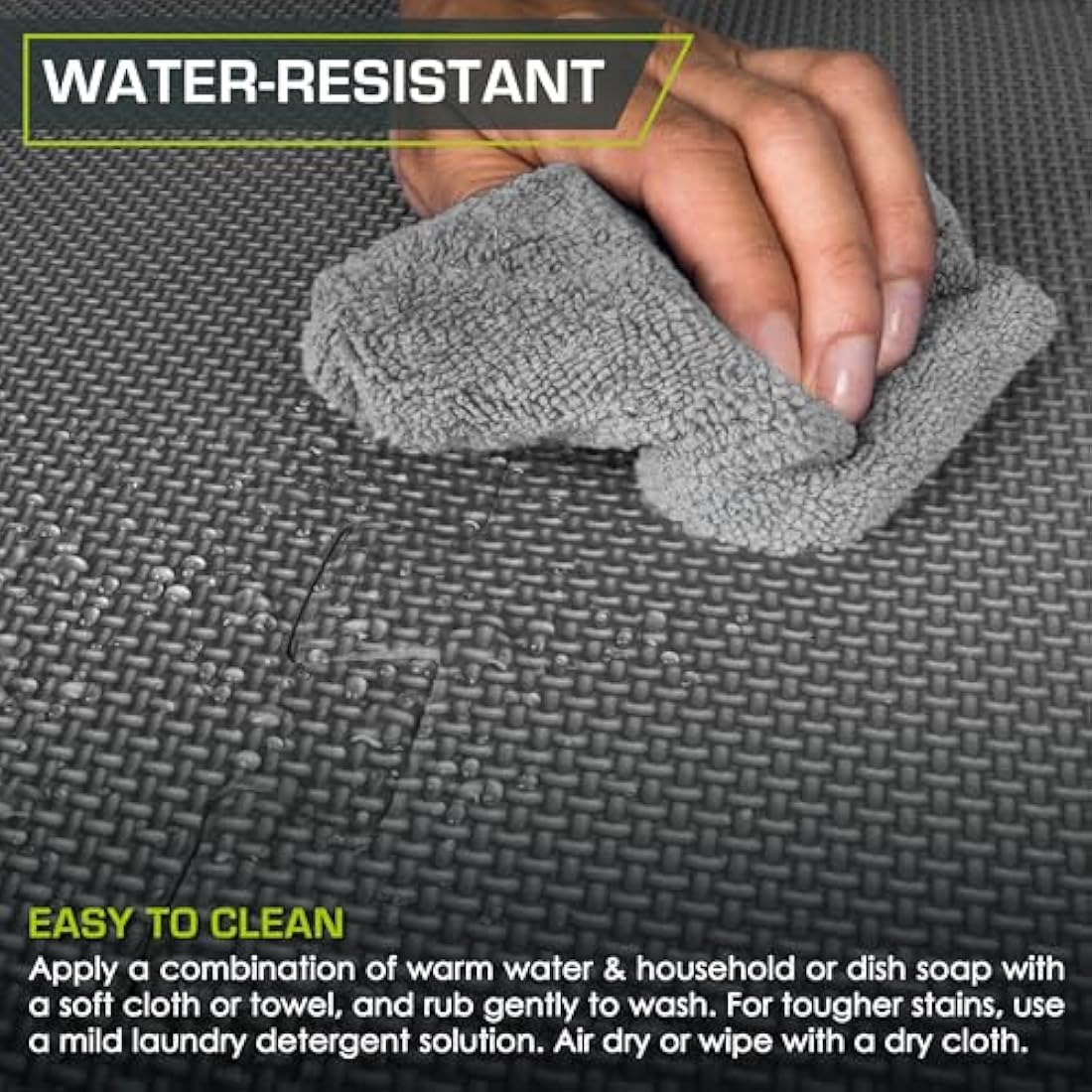 ProsourceFit Exercise Puzzle Mat EVA Foam Interlocking Tiles Protective and Cushion Flooring for Gym Equipment, Exercise and Play Area