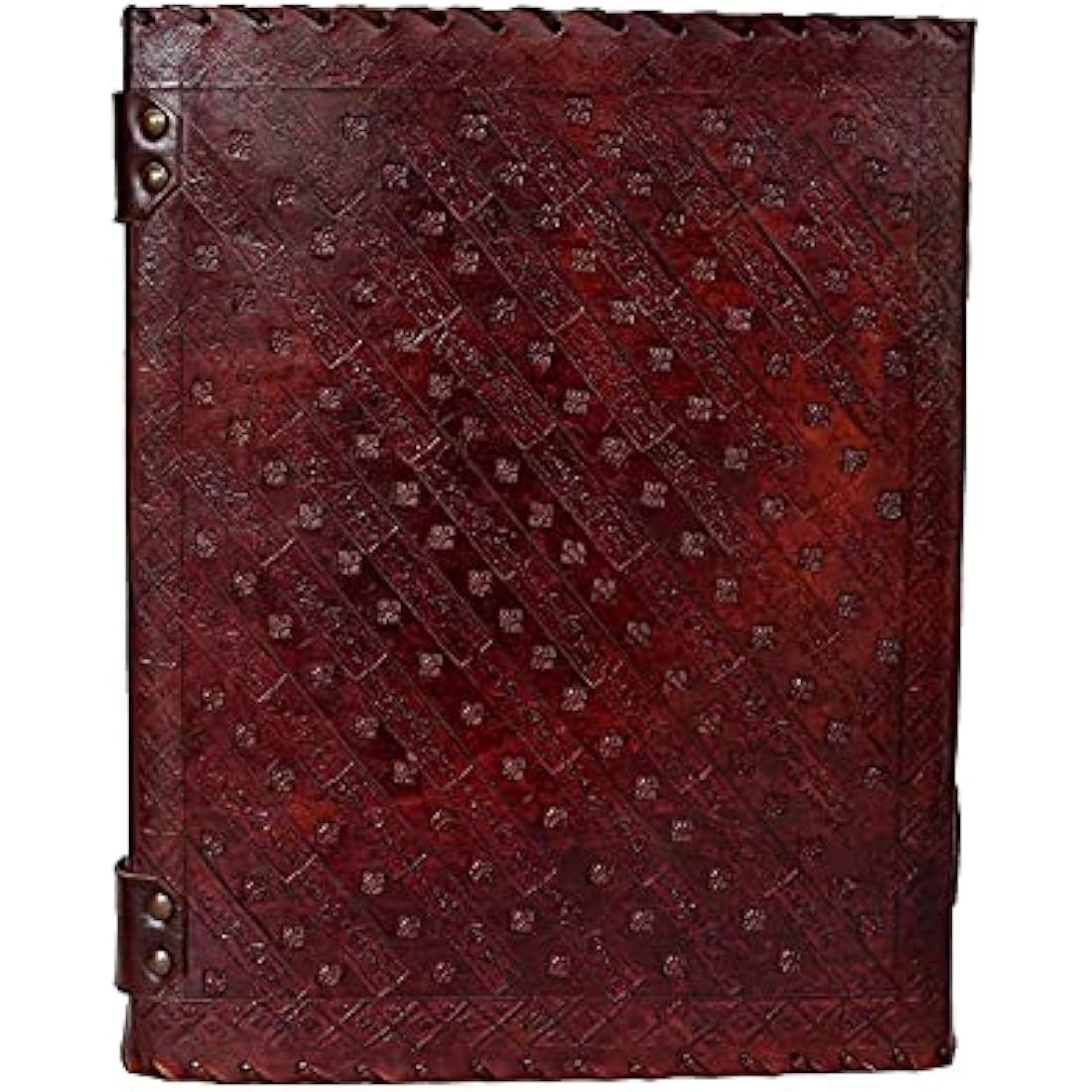 OVERDOSE Seven Stone Leather Journal - Handmade Antique Stone Journal For Students & Office For Men And Women Diary Leather Sketchbook Drawing Journal Notebook - Size 13 X 18 Inches | 33 X 45 cm