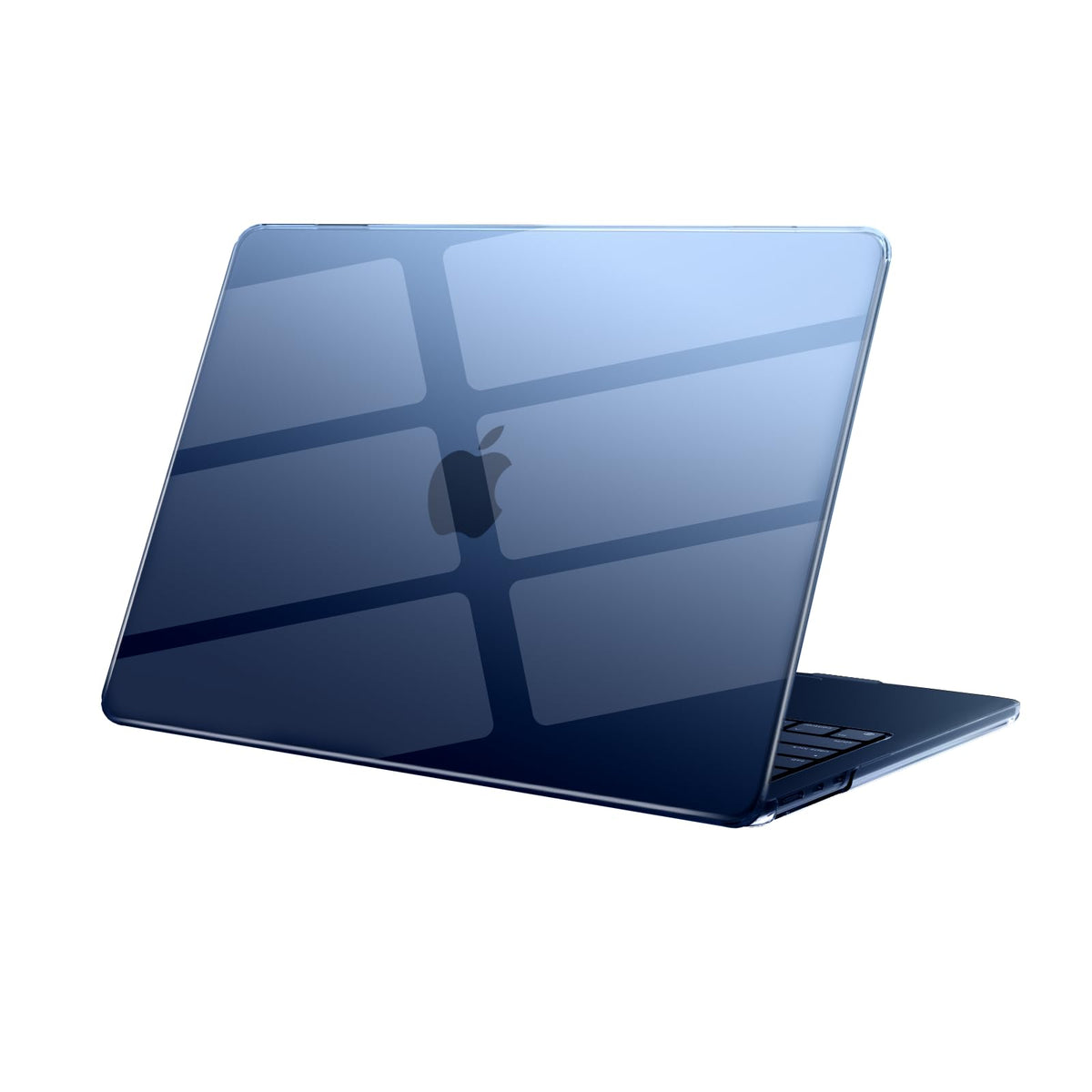 eleger Case Compatible with MacBook Air 15 inch M4 A3241 M3 A3114 M2 A2941 [Matching Mac's midnight], 2023 2024 2025 Release, Transparent Hard Plastic