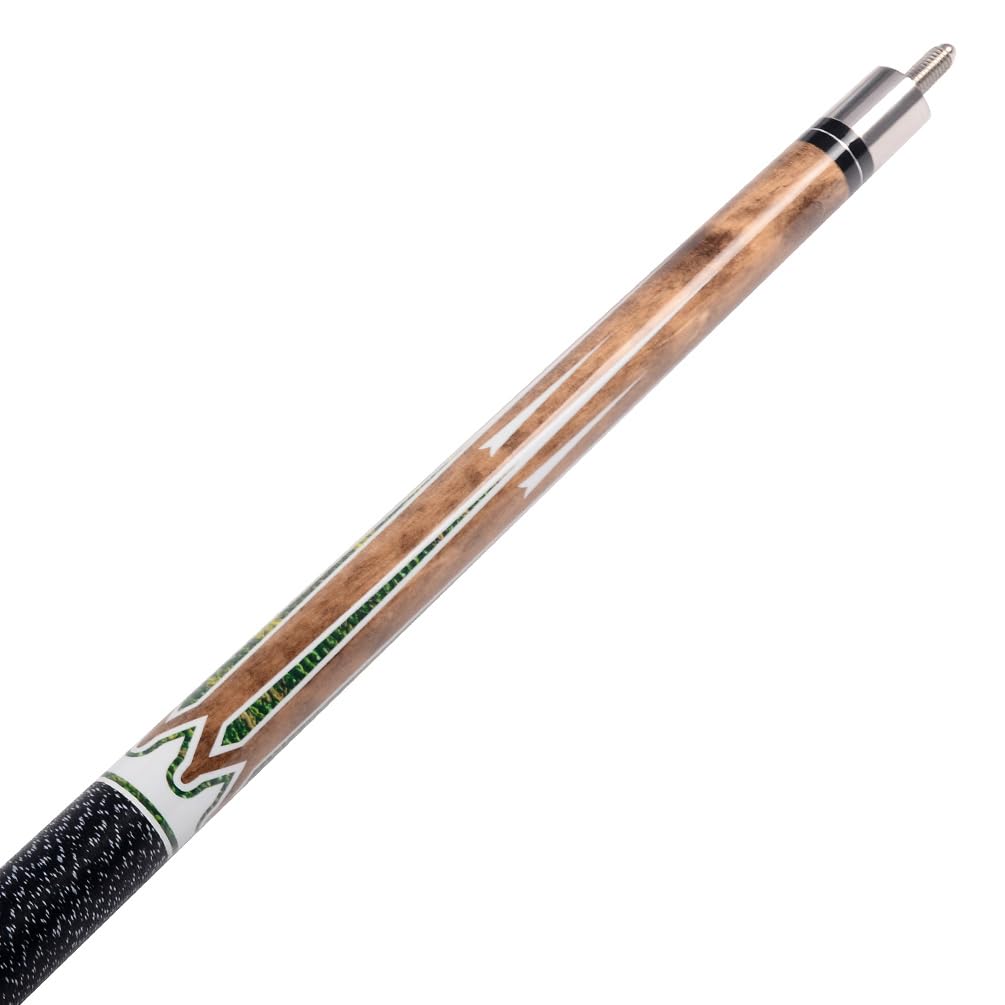 CUESOUL 58 Inch 19 Oz 1/2 Jointed Maple Billiard Pool Cue (CSTB001U)