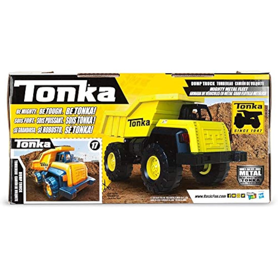 Tonka Mighty Metal Fleet | Dump Truck | Kids Construction Toys for Boys and Girls, Vehicle Toys for Creative Play, Motor Skill Development for Kids Ages 3+ | Basic Fun 06061
