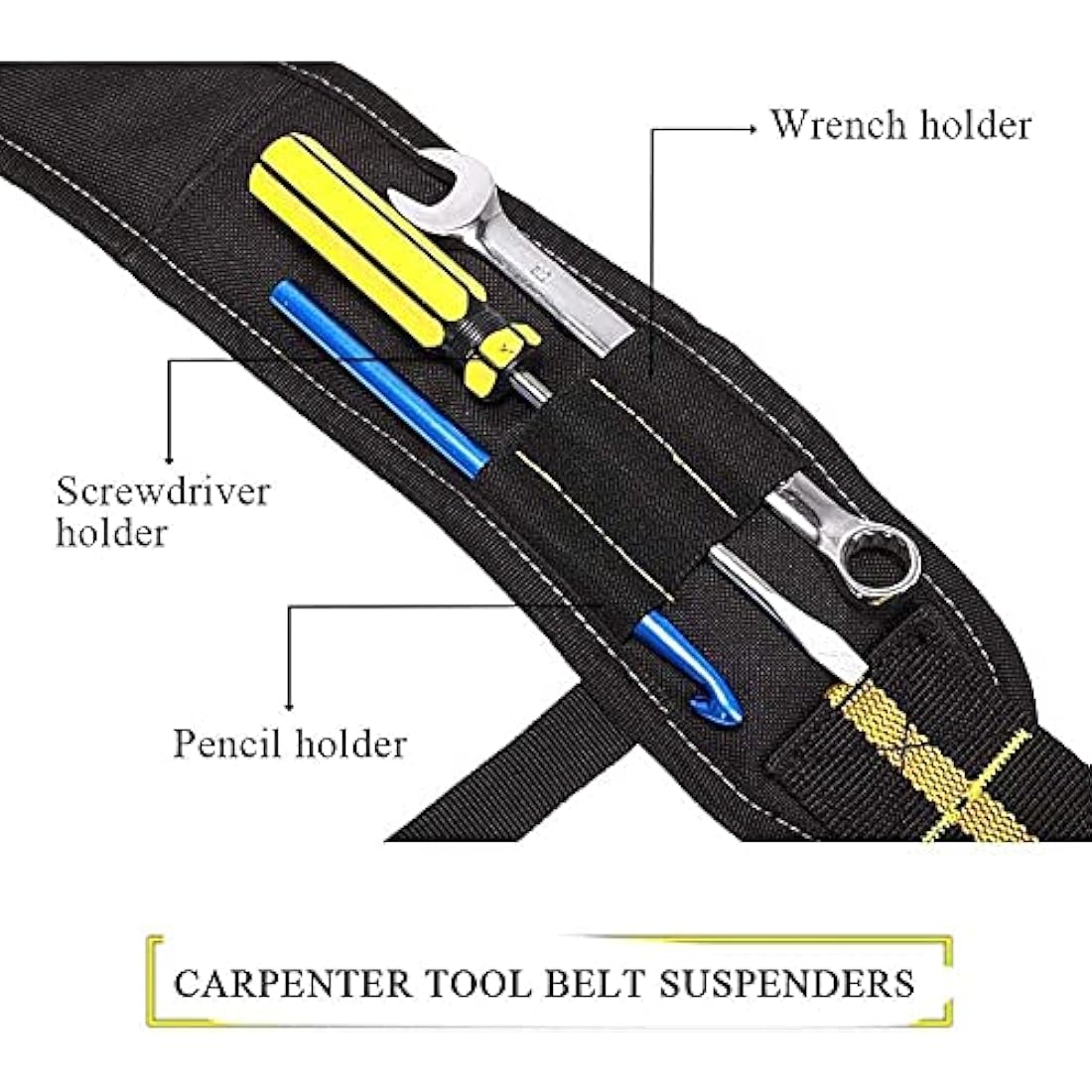 Tool Belt Suspenders,Heavy Duty Electrician Tool Belts,Multi-Pockets Electrician's Bag with Lumbar Support for Carpenter Electrician Work Suspension Rig