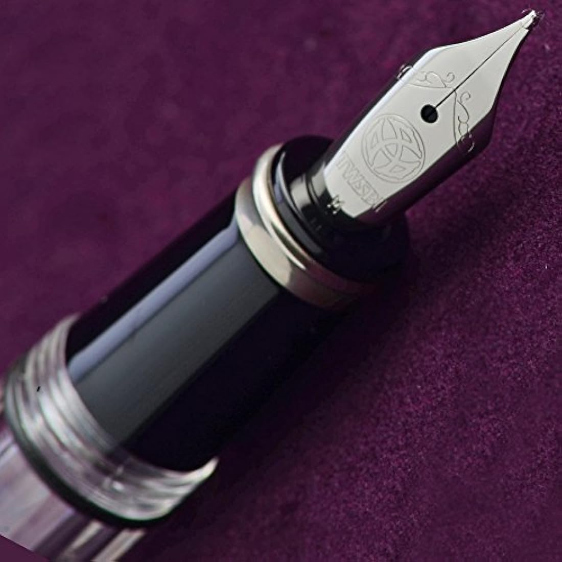 Twsbi Diamond Mini Classic Fountain Pen, Resin, Transparent, Black - M