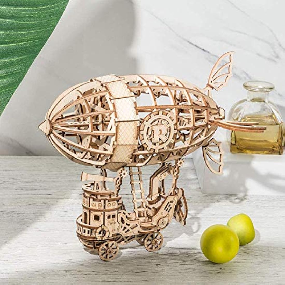 Rolife 3d Wooden Puzzle Woodcraft Construction Kit Model Kits For Kids, Teens and Adult (Airship)