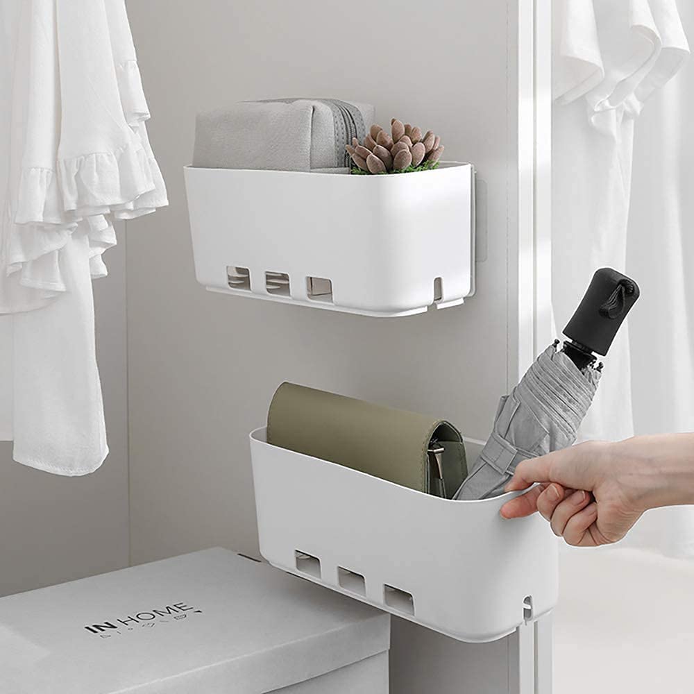 Mgkolbe? Bathroom Shower Shelf Adhesive Resistant Fixes Without Drilling Basket Organizer Space Saving Subsink Sponge Holder Shampoo Jars Soap Holder