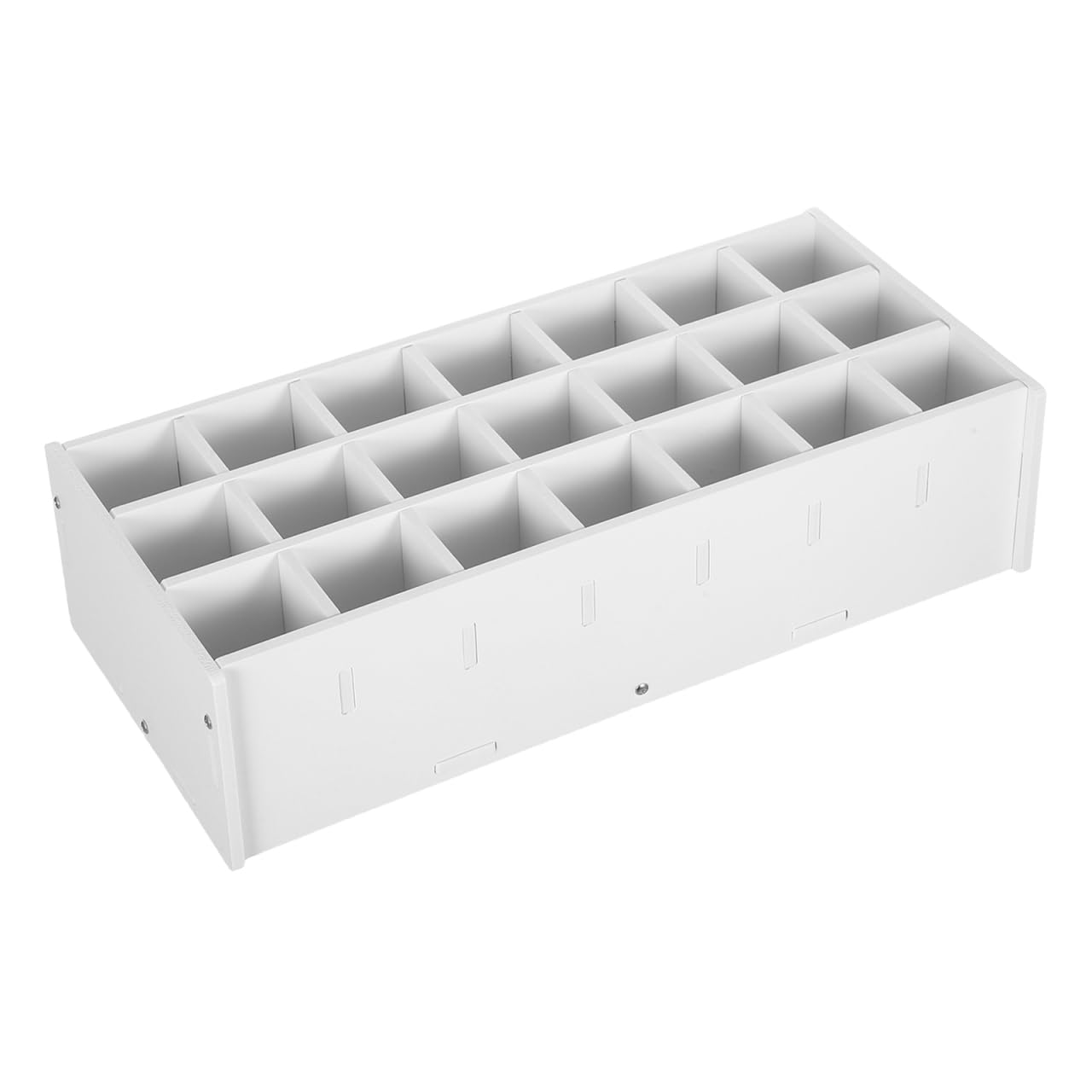 Holibanna Paint Organiser 21-Slot Paint Bottle Storage Rack Desktop Pigment Bottle Holder for Paints Inks and Watercolours 13.50 X 6.30 X 3.50 in