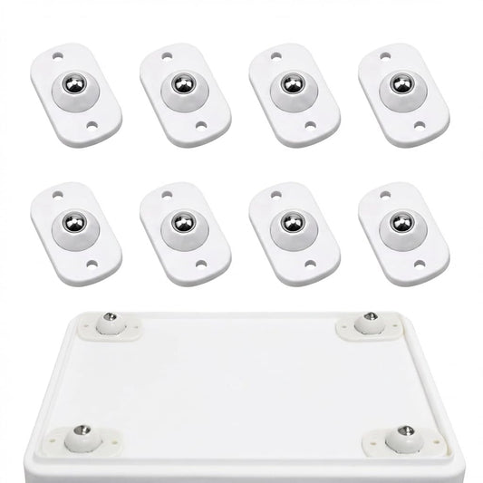 Wheels for Kitchen Appliances 8 Pack Self Adhesive Mini Caster 360° Swivel Universal Wheel Roller Castors for Coffee Machine Air Fryer Cooker Tables