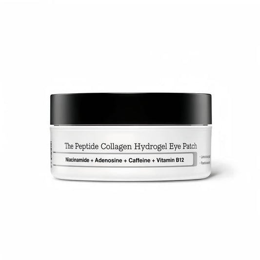 Peptide Collagen Hydrogel Eye Patches (60 Patches) with Spoon - Korean Skincare to Reduce Dark Circles, Puffiness & Wrinkles for Sensitive Skin