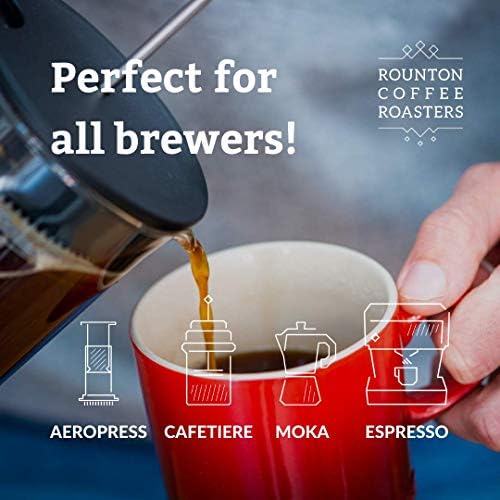 Rounton Coffee Roasters | Two Stories Blend 1kg Sweet & Fruity Coffee | Roasted in Yorkshire | Whole Beans 1kg Medium Espresso Roast | Speciality Coffee Bags
