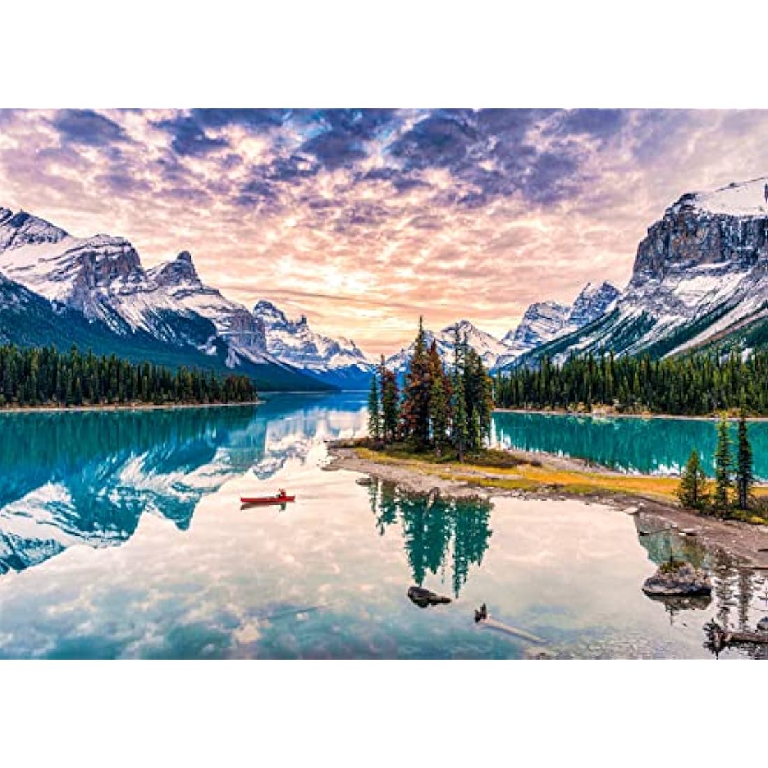 Spirit Island Jigsaw Puzzles for Adults 1000 Piece Maligne Lake 1000 Piece Jigsaw Puzzles for Adults Gifts