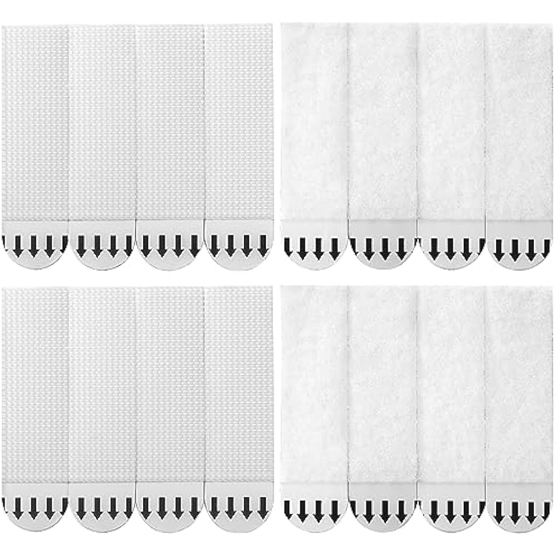 Sinnsally Picture Hanging Strips Heavy Duty,Hanging Picture Canvas Hanger No Nails,Photo Frame Stickers for Wall,Damage Free Adhesive Poster Refill Mounting (Medium-32Pairs)