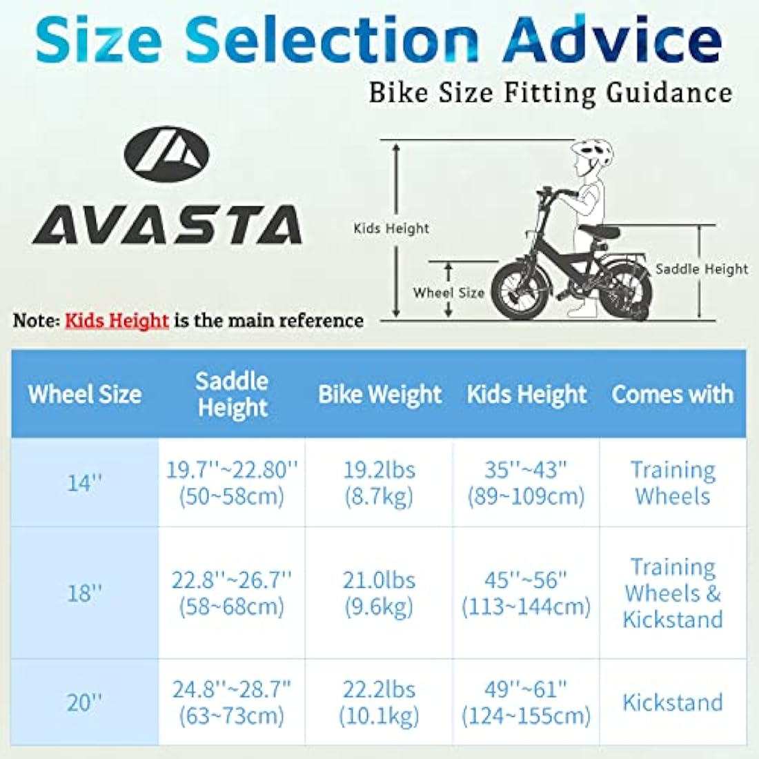 AVASTA Bilbo 20 inch Kids Bike for 5-10 Years Old Boys Girls with Kickstand & Dual Handbrakes Adjustable Seat, Multiple