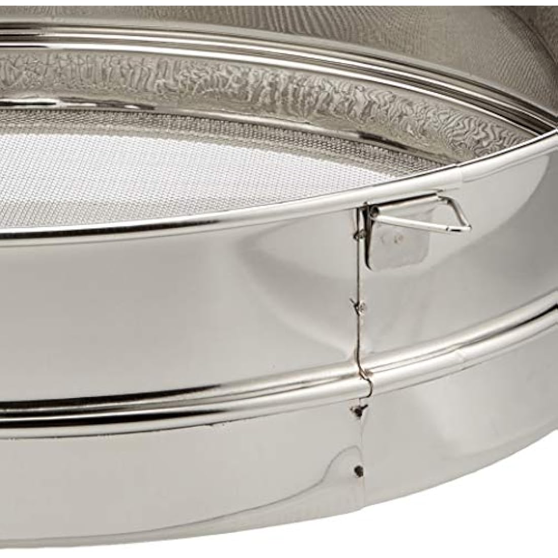 DE BUYER Sieve with Tight mesh (Ø 0.8 mm) -Diameter cm-4604.30, Stainless Steel, Silver, Diamètre 30 cm