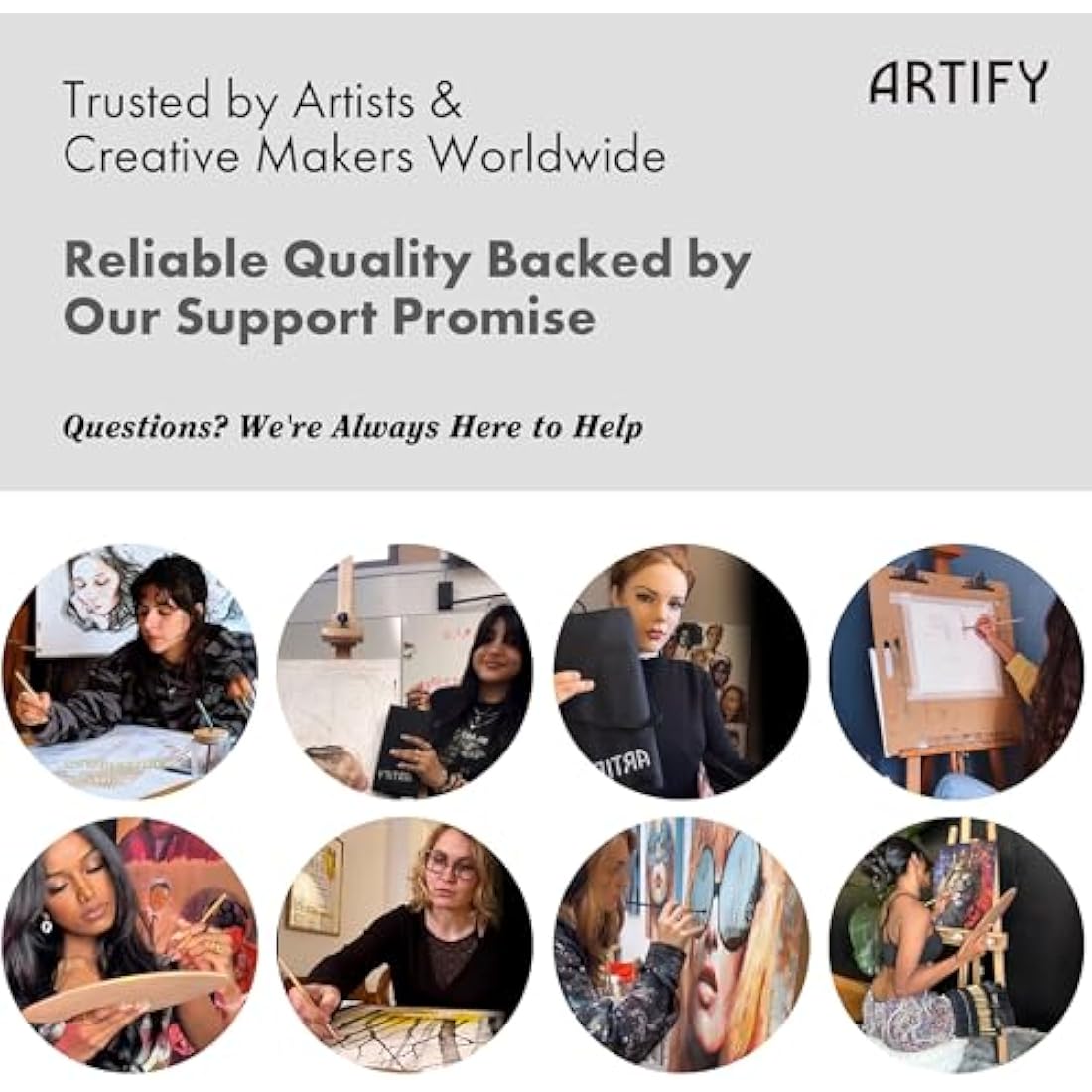 ARTIFY 25 Pieces Professional Paint Brush Set, paint brushes with Multi-Shape-Flat, Filbert, Round, Fan, Nylon Brushes with Premium Canvas Bag for Acrylic/Oil/Watercolor/Gouache/Face Painting (Birch)