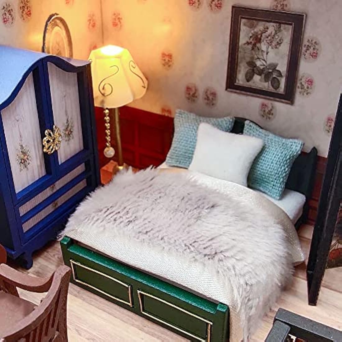 Cuteefun DIY Miniature Dolls House Kit for Adults to Build DIY Mini House Kit with Furniture DIY Miniature House Kit with Tools Make Your Own Craft House Model (Vintage Loft)
